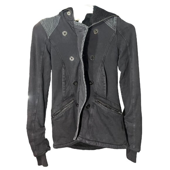 lululemon athletica Jackets & Blazers - Lululemon Athletica Cozy Coat Black Insulated Zip Up Women’s Size 6